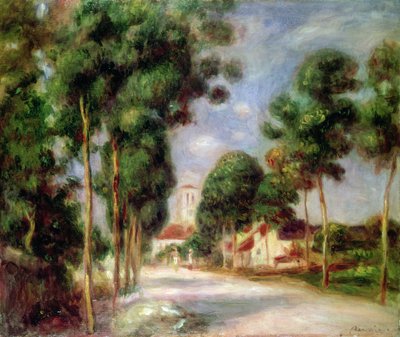 Die Straße nach Essoyes, 1901 von Pierre Auguste Renoir